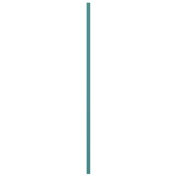 Ekena Millwork True Fit PVC Cedar Park Fixed Mount Shutters, Pure Turquoise, 12W x 48H, PR - TFP001CP12X048PT