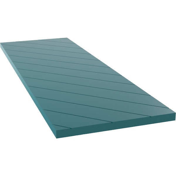 Ekena Millwork 12W x 57H True Fit PVC Diagonal Slat Modern Style Fixed Mount Shutters, Antigua, PR - TFP001DG12X057AN