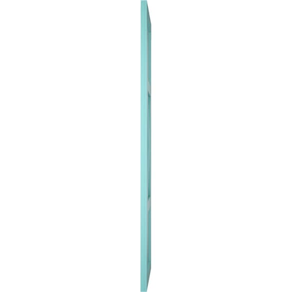 Ekena Millwork True Fit PVC Center X-Board Farmhouse Fixed Mount Shutters, Pure Turquoise , 12W x 36H, PR - TFP107FH12X036PT