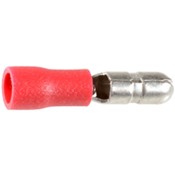 Terminal de enchufe macho sin soldadura de Auveco en rojo - Universal, paquete de 50 - 11604