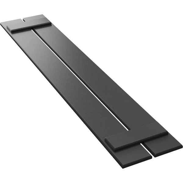 Ekena Millwork True Fit PVC, Two Board Spaced Board-n-Batten Shutters, Shadow Mountain, 11 1/4W x 43H, PR - TFP101SBF11X043SM