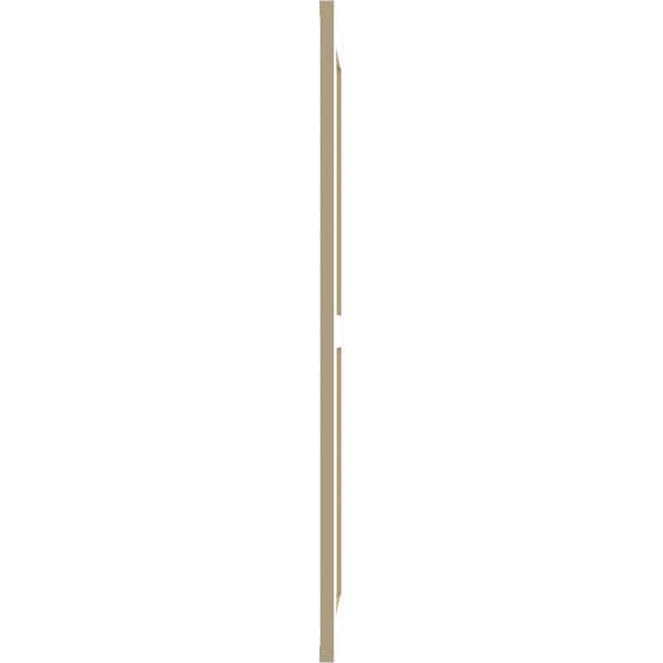 Ekena Millwork True Fit PVC Two Equal Flat Panel Shutters, Natural Twine, 15W x 30H, PR - TFP101FPF15X030NT