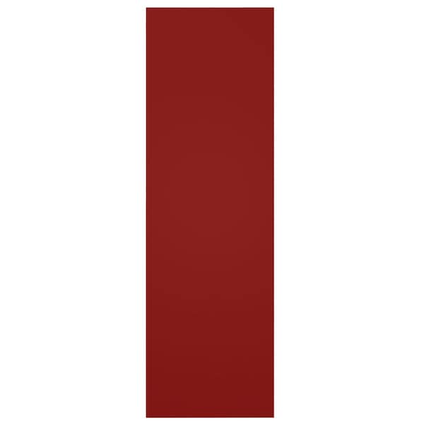 Ekena Millwork True Fit PVC Two Panel Chevron Modern Style Fixed Mount Shutters, Fire Red, 12W x 37H, PR - TFP101CV12X037BR