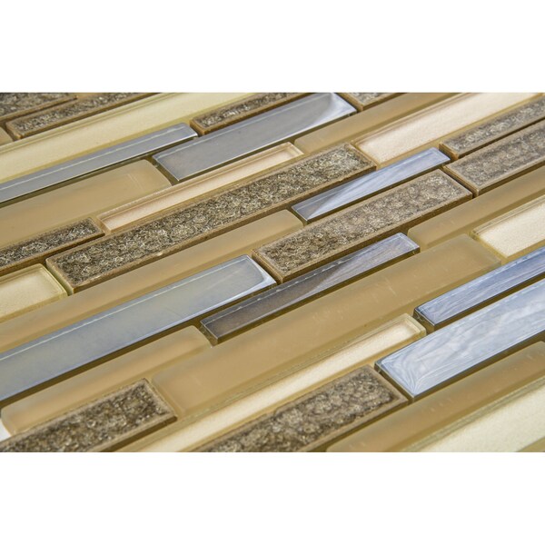Andova Tiles ANDOVA TILES Reign 2" x 0.25" Straight Edge Glass Mosaic Wall Tile - ANDREI533