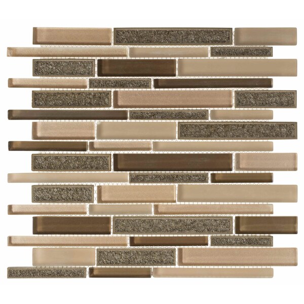 Andova Tiles ANDOVA TILES Reign 2" x 0.25" Straight Edge Glass Mosaic Wall Tile - ANDREI533