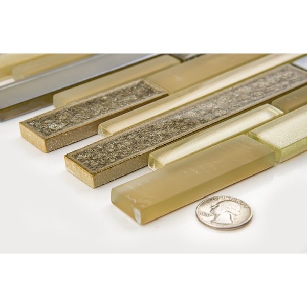 Andova Tiles SAMPLE Reign 2 x 025 Straight Edge Glass Mosaic Wall Tile - SAM-ANDREI533