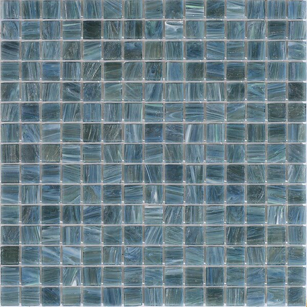 Apollo Tile Celestial 12 in. x 12 in. Glossy Cadet Gray Glass Mosaic Wall and Floor Tile 20 sq. ft./case, 20PK - APLST88GR708A