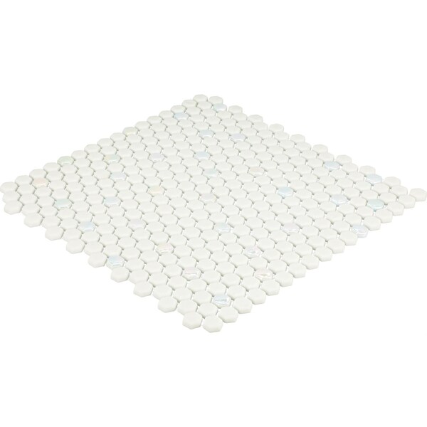 Daltile Starcastle 5/8'' Mini Hexagon Glass Wall and Floor Mosaic, 15PK - SC75MINIHEXMSMT