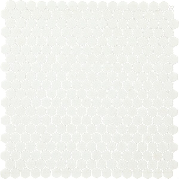 Daltile Starcastle 5/8'' Mini Hexagon Glass Wall and Floor Mosaic, 15PK - SC75MINIHEXMSMT