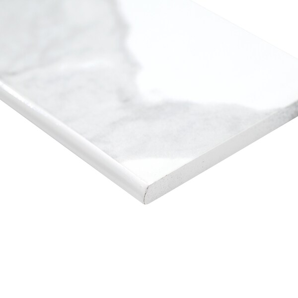 Msi Eden Statuary SAMPLE Polished Bull Nose Wall Tile - ZOR-PT-TR-0214-SAM