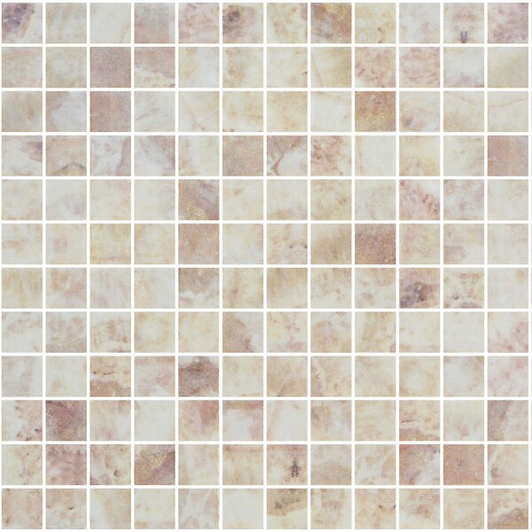 Andova Tiles ANDOVA TILES Mediterranean 12" x 12" Straight Edge Glass Mosaic Sheet Wall & Floor Tile - ANDMED475