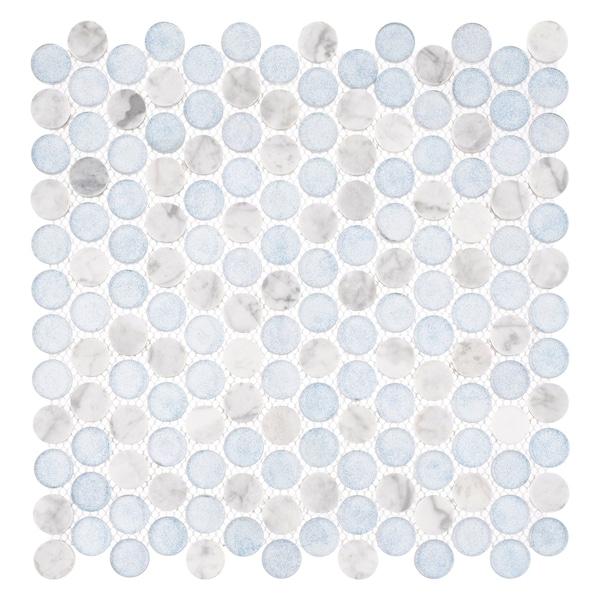 Andova Tiles SAMPLE- Space 3/4 in. Glass Mosaic Wall & Floor Tile - SAM-ANDMARB1010