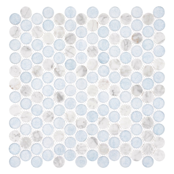 Andova Tiles SAMPLE- Space 3/4 in. Glass Mosaic Wall & Floor Tile - SAM-ANDMARB1010