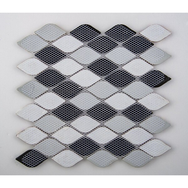 Andova Tiles SAMPLE Plume 225 x 125 Glass Novelty Mosaic Wall Tile - SAM-ANDPLU513
