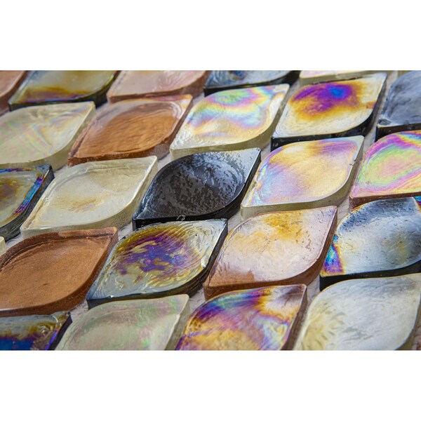 Andova Tiles SAMPLE Plume 225 x 125 Glass Novelty Mosaic Wall Tile - SAM-ANDPLU513