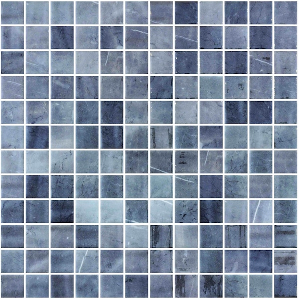 Andova Tiles SAMPLE Mediterranean 12 x 12 Straight Edge Glass Mosaic Sheet Wall  Floor Tile - SAM-ANDMED476