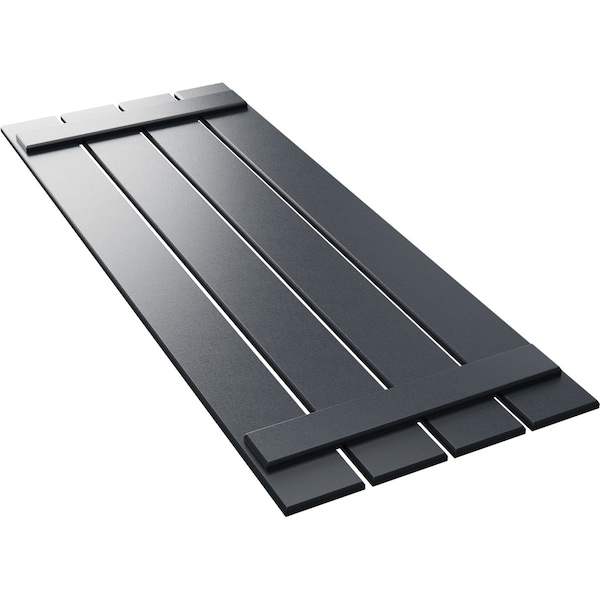 Ekena Millwork True Fit PVC Four Board Spaced Board-n-Batten Shutters, Starless Night Blue , 23W x 66H, PR - TFP101SBF23X066OB