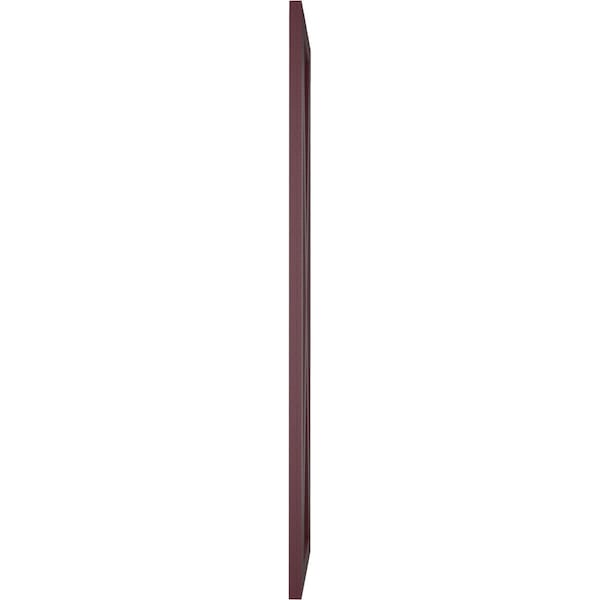 Ekena Millwork True Fit PVC Single X-Board Farmhouse Fixed Mount Shutters, Wine Red, 15W x 38H, PR - TFP001FH15X038WR