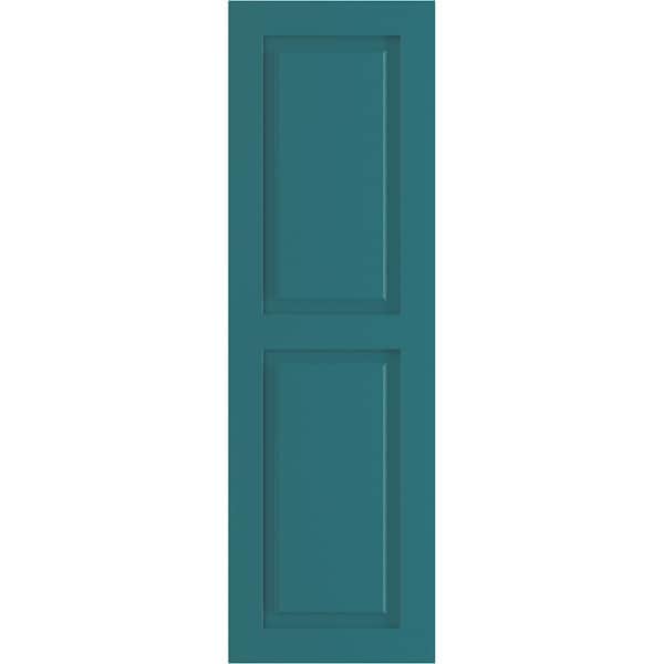 Ekena Millwork True Fit PVC, Two Equal Raised Panel Shutters, Antigua, 18W x 40H, PR - TFP101RPF18X040AN