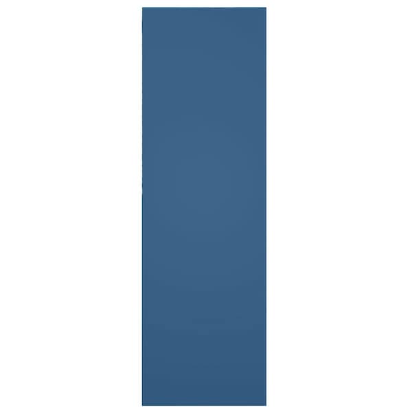 Ekena Millwork True Fit PVC San Miguel Mission Style Fixed Mount Shutters, Sojourn Blue, 15W x 44H, PR - TFP001SM15X044HB