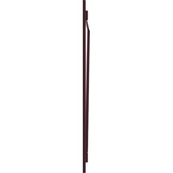 Ekena Millwork True Fit PVC, Four Board Joined Board-n-Batten Shutters w/Z-Bar, Wine Red , 21 1/2W x 73H, PR - TFP102BBF21X073WR