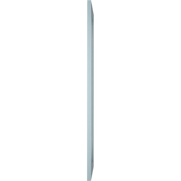 Ekena Millwork True Fit PVC San Carlos Mission Style Fixed Mount Shutters, Peaceful Blue, 12W x 48H, PR - TFP001SC12X048SB