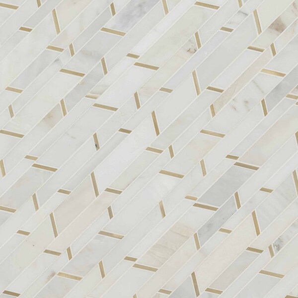 Msi Metro Gold SAMPLE Glass Mosaic Tile - ZOR-MD-0422-SAM