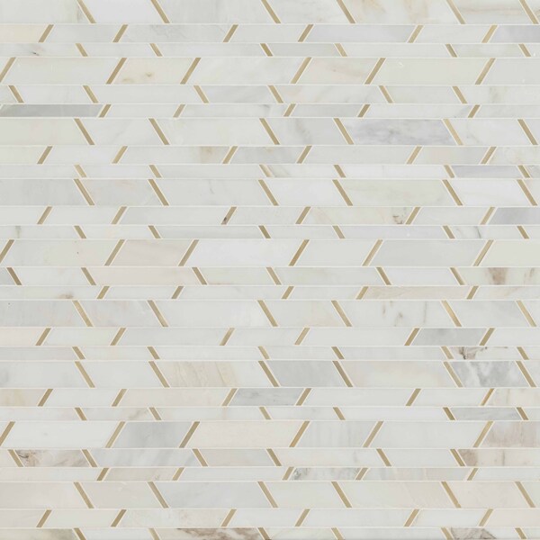 Msi Metro Gold SAMPLE Glass Mosaic Tile - ZOR-MD-0422-SAM