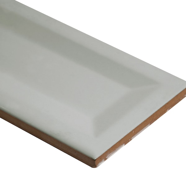 Msi Gray Glossy Inverted Beveled 3 In. X 6 In. Glazed Ceramic Wall Tile, 88PK - ZOR-PT-0499