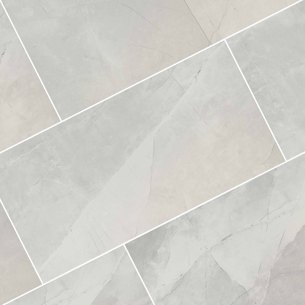 Msi Sande Ivory 12 In. X 24 In. Polished Porcelain Floor And Wall Tile, 8PK - ZOR-PT-0516