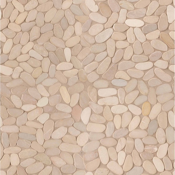 Msi Sliced Pebble Earth 12 In. X 12 In. X 10 Mm Tumbled Marble Mesh-Mounted Mosaic Tile, 10PK - ZOR-MD-0144