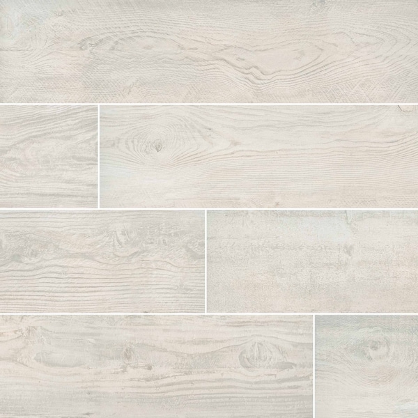 Msi Caldera Blanca 8 In. X 47 In. Glazed Porcelain Floor And Wall Tiles, 6PK - ZOR-PT-0249