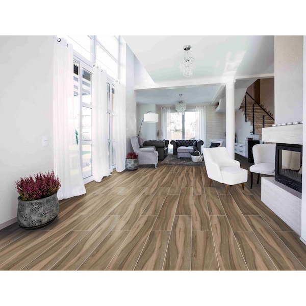 Msi Aspenwood Cafe 9 In. X 48 In. Glazed Porcelain Floor And Wall Tile, 4PK - ZOR-PT-0142