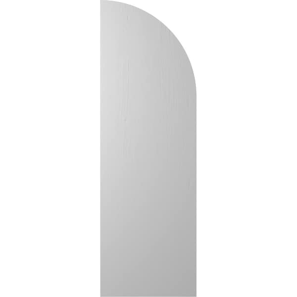 Ekena Millwork Americraft 5-Board (3 Batten) Wood Joined Board-n-Batten Shutters w/ Arch Top, ARW401BQ518X82PRH - ARW401BQ518X82PRH