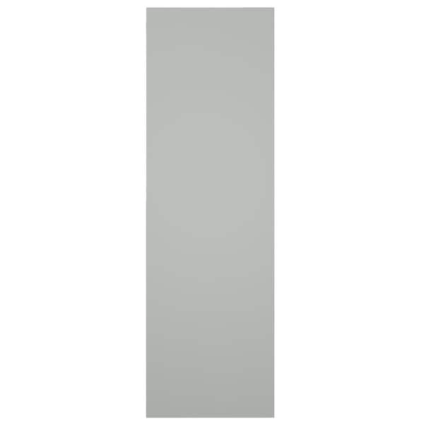 Ekena Millwork True Fit PVC Center Circle Arts & Crafts Fixed Mount Shutters, Hailstorm Gray, 18W x 71H, PR - TFP001AC18X071ST