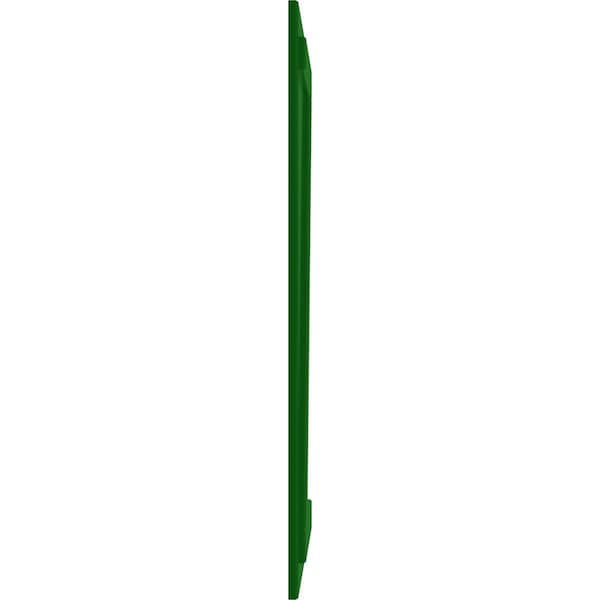 Ekena Millwork True Fit PVC Three Board Joined Board-n-Batten Shutters w/Z-Bar, Viridian Green , 16 1/8W x 78H, PR - TFP102BBF16X078HG