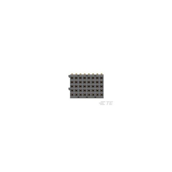 Conector de Placa de TE Connectivity, 40 contactos, 5 filas, hembra, ángulo recto, terminal de soldadura, aislante natural - 2336682-1