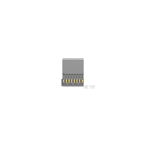 Conector de Placa de TE Connectivity, 40 contactos, 5 filas, hembra, ángulo recto, terminal de soldadura, aislante natural - 2336682-1