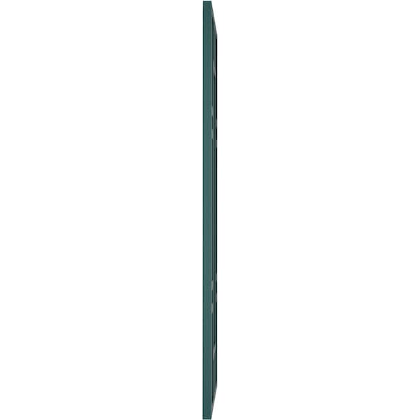 Ekena Millwork True Fit PVC Hastings Fixed Mount Shutters, Thermal Green, 12W x 53H, PR - TFP001HS12X053FG