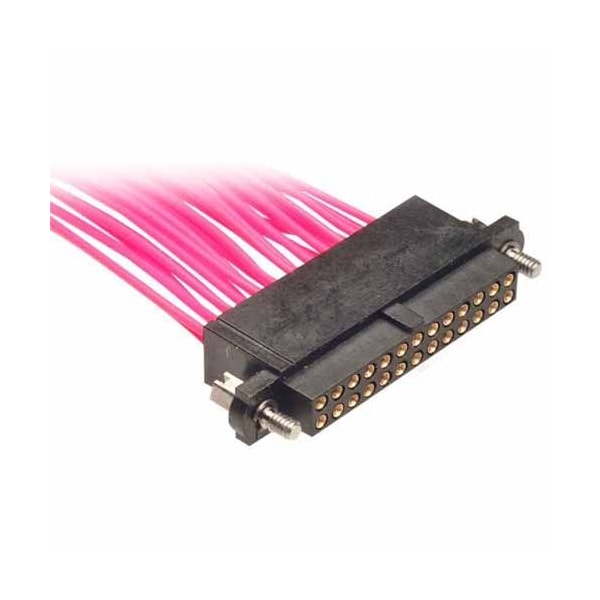 Conector de placa Harwin, 6 contactos, 2 filas, hembra, paso de 0.079 pulgadas, terminal de engarce, M2X0.4, negro - M80-4660605