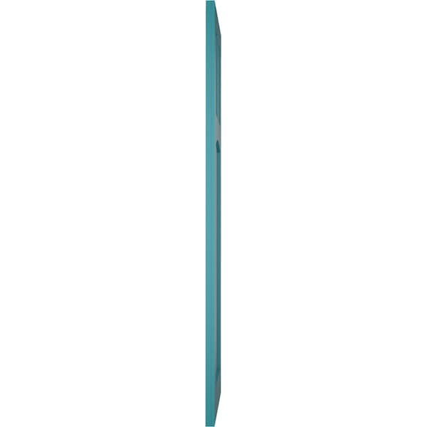Ekena Millwork True Fit PVC San Miguel Mission Style Fixed Mount Shutters, Antigua, 18W x 61H, PR - TFP001SM18X061AN