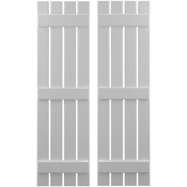 Ekena Millwork Americraft 4-Board (3 Batten) Exterior Real Wood Spaced Board-n-Batten Shutters, ARW401SB415X68PRH - ARW401SB415X68PRH