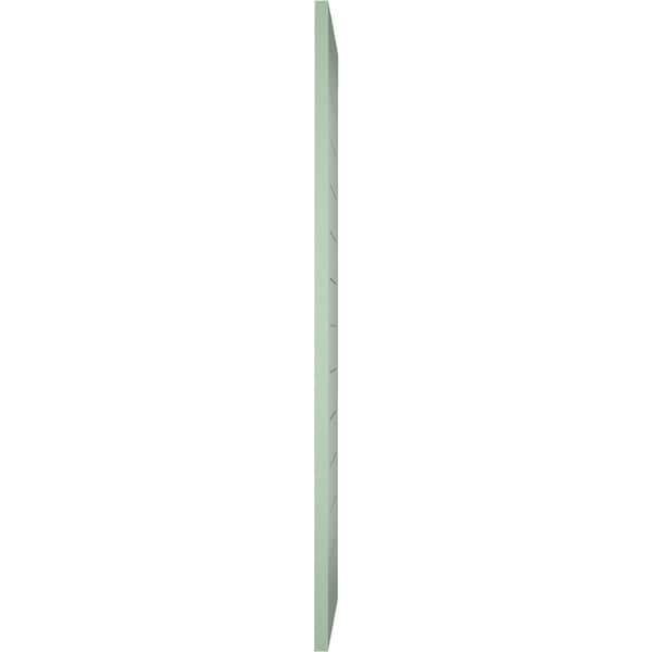 Ekena Millwork True Fit PVC Horizontal Slat Framed Modern Style Fixed Mount Shutters, Track Green, 18W x 47H, PR - TFP001HF18X047TG