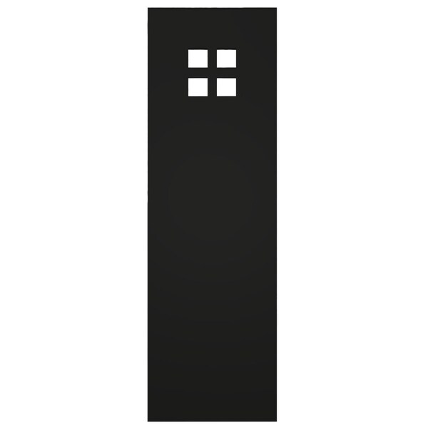 Ekena Millwork True Fit PVC San Antonio Mission Style Fixed Mount Shutters, Black, 18W x 70H, PR - TFP001ST18X070BL