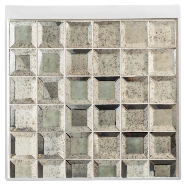 Andova Tiles ANDOVA TILES Novo 2" x 2" Beveled Glass Grid Mosaic Wall Tile - ANDNOV113