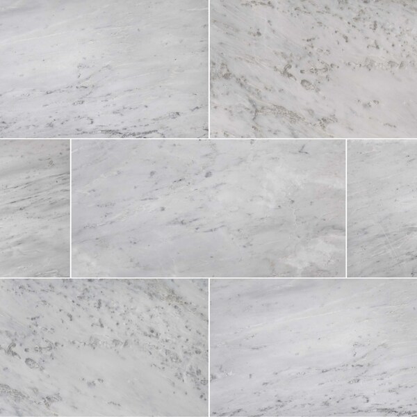 Msi Arabescato Carrara 12 In. X 24 In. Polished Marble Floor And Wall Tile, 5PK - ZOR-NS-0031