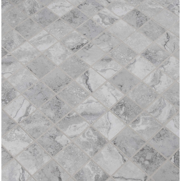 Msi Napa Gray 12 In X 12 In. X 8Mm Glazed Ceramic Mesh-Mounted Mosaic Tile, 11PK - ZOR-PT-0507