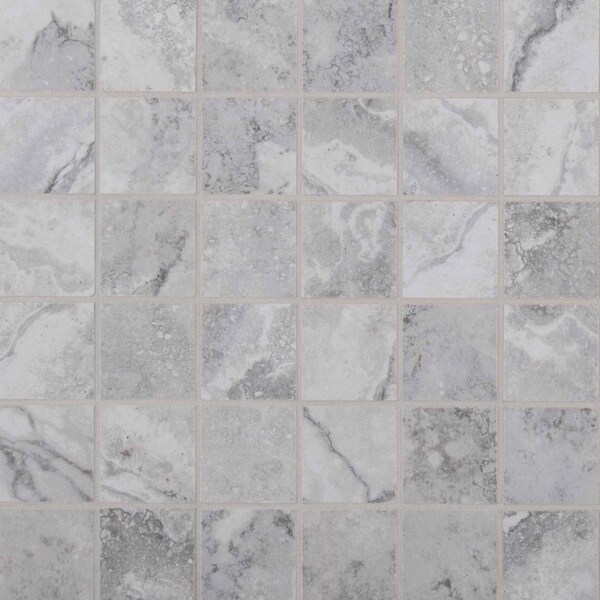Msi Napa Gray 12 In X 12 In. X 8Mm Glazed Ceramic Mesh-Mounted Mosaic Tile, 11PK - ZOR-PT-0507