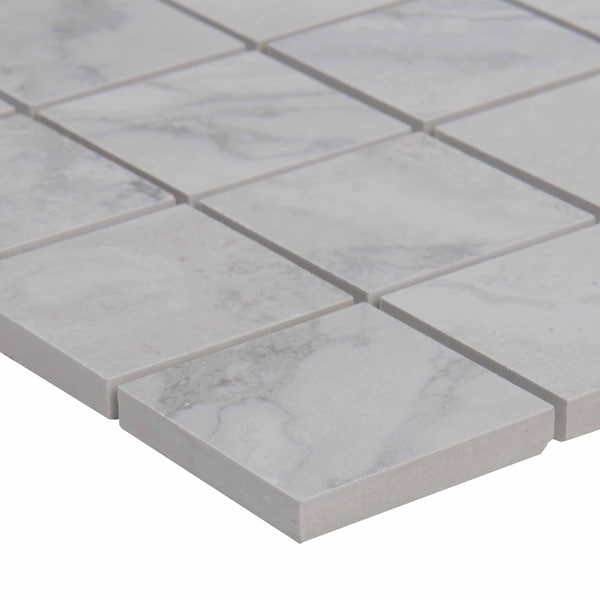 Msi Napa Gray 12 In X 12 In. X 8Mm Glazed Ceramic Mesh-Mounted Mosaic Tile, 11PK - ZOR-PT-0507