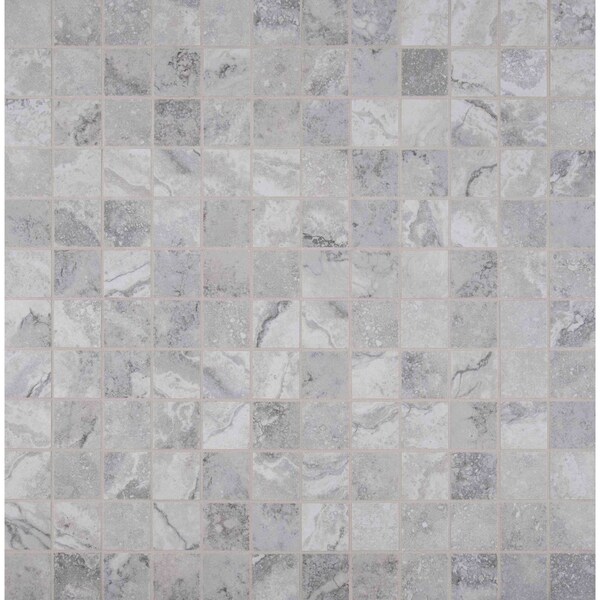 Msi Napa Gray 12 In X 12 In. X 8Mm Glazed Ceramic Mesh-Mounted Mosaic Tile, 11PK - ZOR-PT-0507